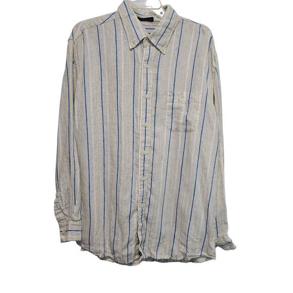 W.H. Belk Linen Shirt Womens Extra Large Button Up Classiccore Minimalist Ladies - Picture 1 of 5